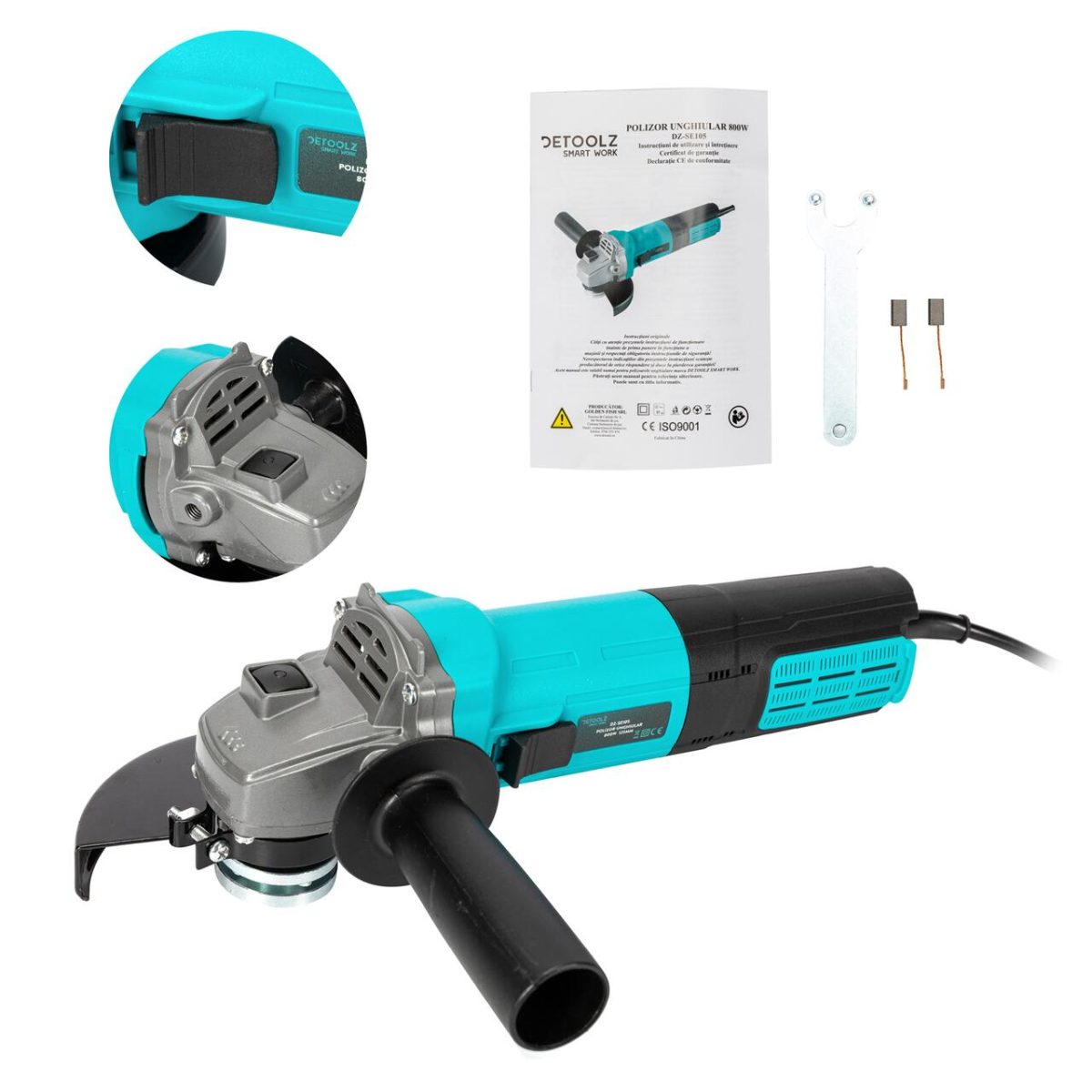Polizor Unghiular, Flex, 800 W, 125 Mm, Detoolz