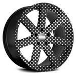 Set 4 Folii Imprimate Outdoor cu EcoSolvent, autoadezive, pentru decorarea jantelor auto, dimetru 60 cm, model FJT-05 - imagine 3