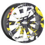 Set 4 Folii Imprimate Outdoor cu EcoSolvent, autoadezive, pentru decorarea jantelor auto, dimetru 60 cm, model FJT-16 - imagine 3