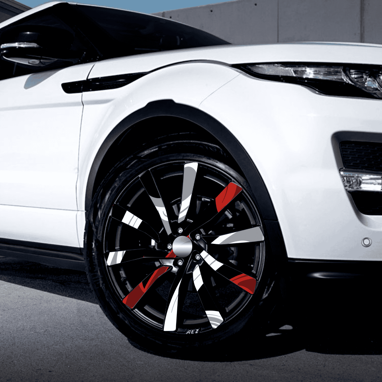 FOLII-JANTE-17-2.png Set 4 Folii Imprimate Outdoor cu EcoSolvent, autoadezive, pentru decorarea jantelor auto, dimetru 60 cm, model FJT-17 - imagine 1