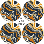 Set 4 Folii Imprimate Outdoor cu EcoSolvent, autoadezive, pentru decorarea jantelor auto, dimetru 60 cm, model FJT-21 - imagine 4