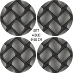 Set 4 Folii Imprimate Outdoor cu EcoSolvent, autoadezive, pentru decorarea jantelor auto, dimetru 60 cm, model FJT-22 - imagine 4