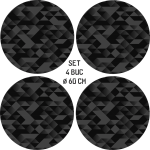 Set 4 Folii Imprimate Outdoor cu EcoSolvent, autoadezive, pentru decorarea jantelor auto, dimetru 60 cm, model FJT-25 - imagine 4