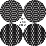 Set 4 Folii Imprimate Outdoor cu EcoSolvent, autoadezive, pentru decorarea jantelor auto, dimetru 60 cm, model FJT-26 - imagine 4