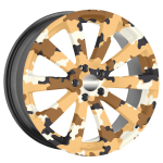 Set 4 Folii Imprimate Outdoor cu EcoSolvent, autoadezive, pentru decorarea jantelor auto, dimetru 60 cm, model FJT-28 - imagine 3