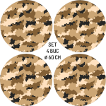 Set 4 Folii Imprimate Outdoor cu EcoSolvent, autoadezive, pentru decorarea jantelor auto, dimetru 60 cm, model FJT-28 - imagine 4