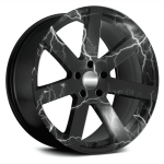 Set 4 Folii Imprimate Outdoor cu EcoSolvent, autoadezive, pentru decorarea jantelor auto, dimetru 60 cm, model FJT-34 - imagine 2