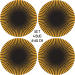 Set 4 Folii Imprimate Outdoor cu EcoSolvent, autoadezive, pentru decorarea jantelor auto, dimetru 60 cm, model FJT-40 - imagine 4