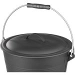 Galeata/recipient pentru cenusa, metal, negru, 8 L, Strend Pro - imagine 3