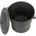 Galeata/recipient pentru cenusa, metal, negru, 8 L, Strend Pro - imagine 4