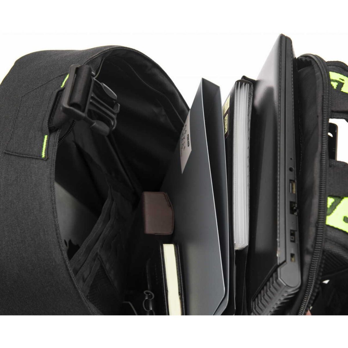 Ghiozdan/Rucsac Turistic, Tourpeak, 5 Compartimente, Negru, 21 L, 30X10X40 Cm
