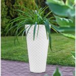 Ghiveci de flori MATUBA slim, 30x55 cm, alb, Prosperplast
