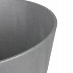 Ghiveci decorativ de flori, rotund, antracit, 7 L, 25x23.3 cm, Tubus Beton