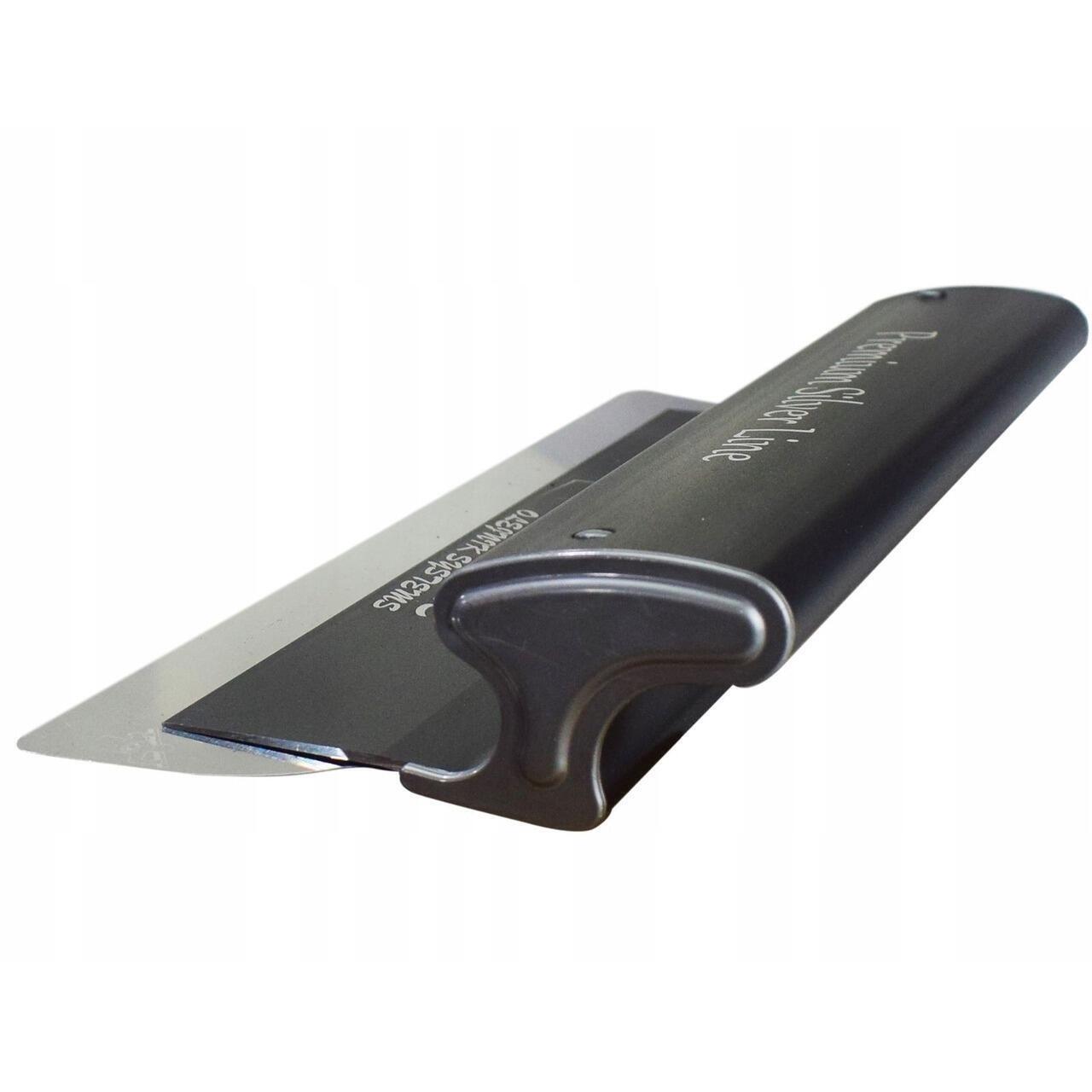 Gletiere-2_square Set 4 gletiere profesionale, lama inox 0.4 mm, Premium Silver, 25, 40, 60, 80 cm, rola gletuit, geanta, Ergoplane, Olejnik