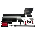 Set 5 gletiere profesionale, lama inox, 25, 40, 60, 80, 100 cm, adaptor, maner telescopic, rola gletuit, tava, spaclu, geanta, Mix, Olejnik