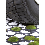 Grilaj plastic pentru parcari auto, negru, 49.2x49.2x3.9 cm
