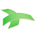 Set 16 inele autocolant jante Verde Lucios - imagine 2