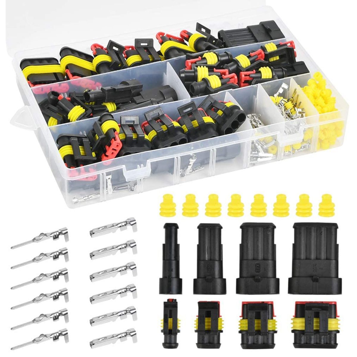 Set 352 Conectori Terminali Ermetici, 6 Dimensiuni