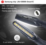 Set 2 lampi Semnalizare Moto SECVENTIALA, cu 2 functii, pozitie si semnalizare, AVX-ZD59B - imagine 6