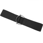 Curea elastica pentru pantaloni de dama, culoare neagra, cu catarama metalica - imagine 2