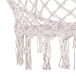 Hamac brazilian, tip scaun, Springos, crem, max 150kg, 79x80x120 cm - imagine 12