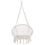 Hamac brazilian, tip scaun, Springos, crem, max 150kg, 79x80x120 cm - imagine 8