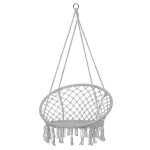Hamac brazilian, tip scaun, Springos, gri, max 150kg, 79x80x120 cm - imagine 6
