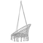 Hamac brazilian, tip scaun, Springos, gri, max 150kg, 79x80x120 cm - imagine 15