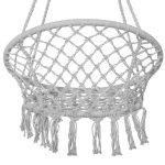 Hamac brazilian, tip scaun, Springos, gri, max 150kg, 79x80x120 cm - imagine 10