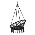Hamac brazilian, tip scaun, Springos, negru, max 150kg, 79x80x120 cm - imagine 11