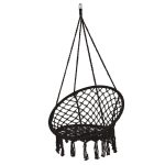 Hamac brazilian, tip scaun, Springos, negru, max 150kg, 79x80x120 cm - imagine 10