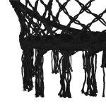 Hamac brazilian, tip scaun, Springos, negru, max 150kg, 79x80x120 cm - imagine 5