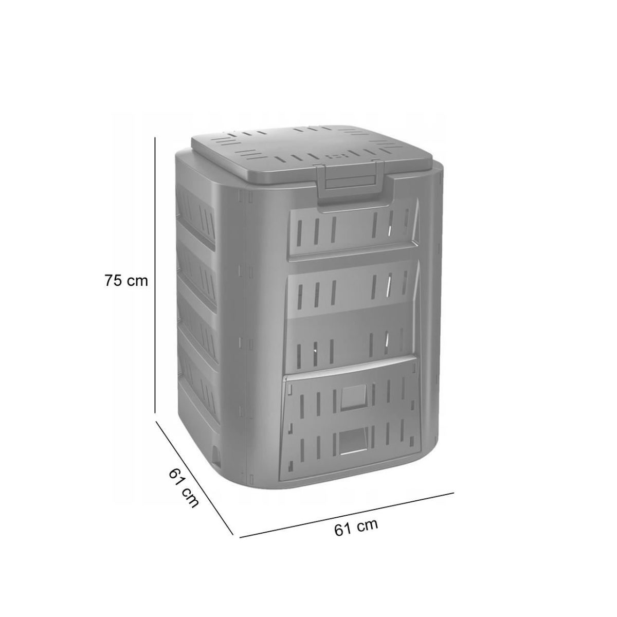 Compostor De Gradina, 220 L, Negru, Compogreen