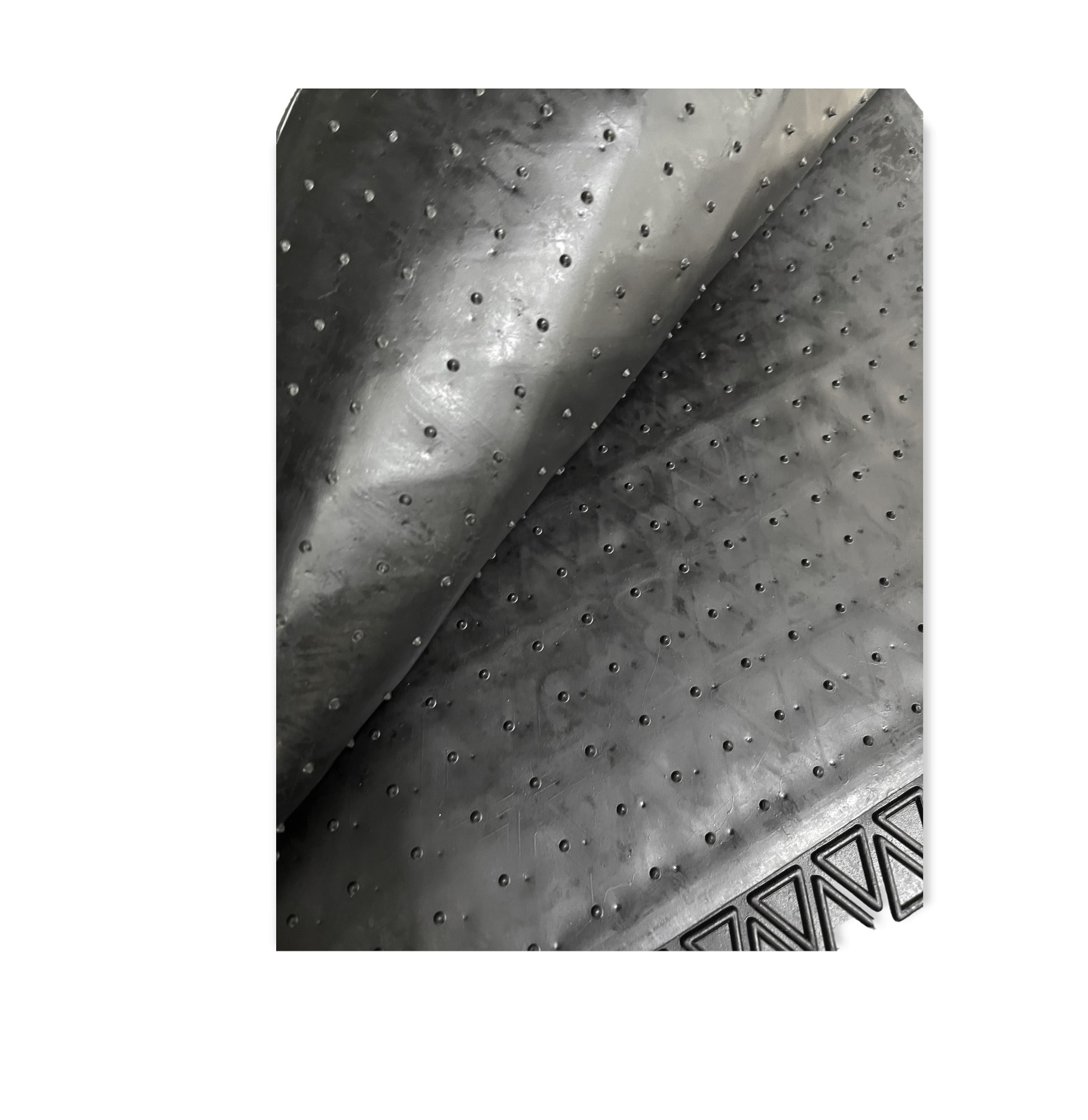 IMG_0512-3.jpg Covorase Auto Universale, din cauciuc sintetic moale, culoare Neagra cu dunga Rosie - imagine 3