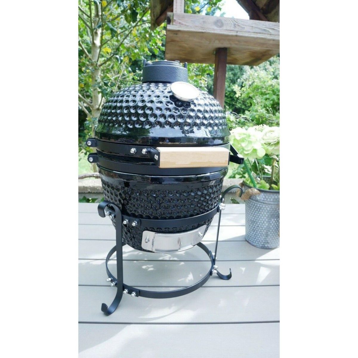 Gratar Gradina, Grill Rotund, Ceramic, Cu Capac, 35X40.5X55 Cm, Kamado Egg 13 