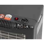 Incalzitor pe gaz, 2 in 1, ventilator electric, aprindere piezoelectrica, cu roti, furtun, regulator, 1.5-4.2 kW, 110-305 g/h, Strend Pro - imagine 3