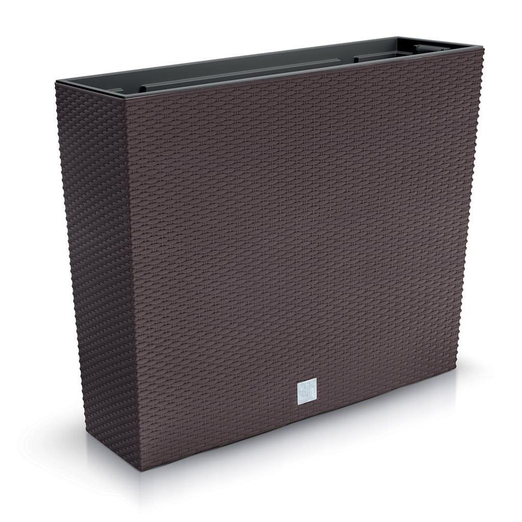 Jardiniera-Rato_square Jardiniera decorativa, imitatie ratan, Rato Case, maro, set 2 buc, 58x18x49.8 cm