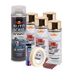 Kit complet reparatie si vopsire jante Auriu Metalic