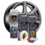 Kit complet reparatie si vopsire jante culoare Gri Inchis, V4 - imagine 2