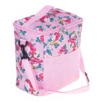 Geanta termoizolanta , 11l, Roz cu flori - imagine 6
