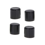 Set 4 buc. protectii anti-zgarieturi picioare scaun, diametru 19mm, culoare neagra - imagine 3
