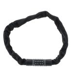 Antifurt bicicleta, Dispozitiv de blocare biciclete, Cifru cu 5 digits, lungime 90cm, culoare Neagra - imagine 6