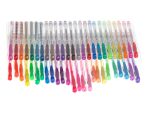 Set 50 piese, Pixuri cu gel multicolor cu sclipici (glitter) - imagine 2