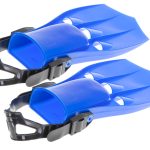 Labe de Inot si Scufundari, marime S (17-20cm), culoare Albastra