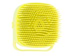 Perie din silicon cu dozator de sampon pentru spalare caini sau pisici, 7,5 x 7,5 cm, culoare galben - imagine 4