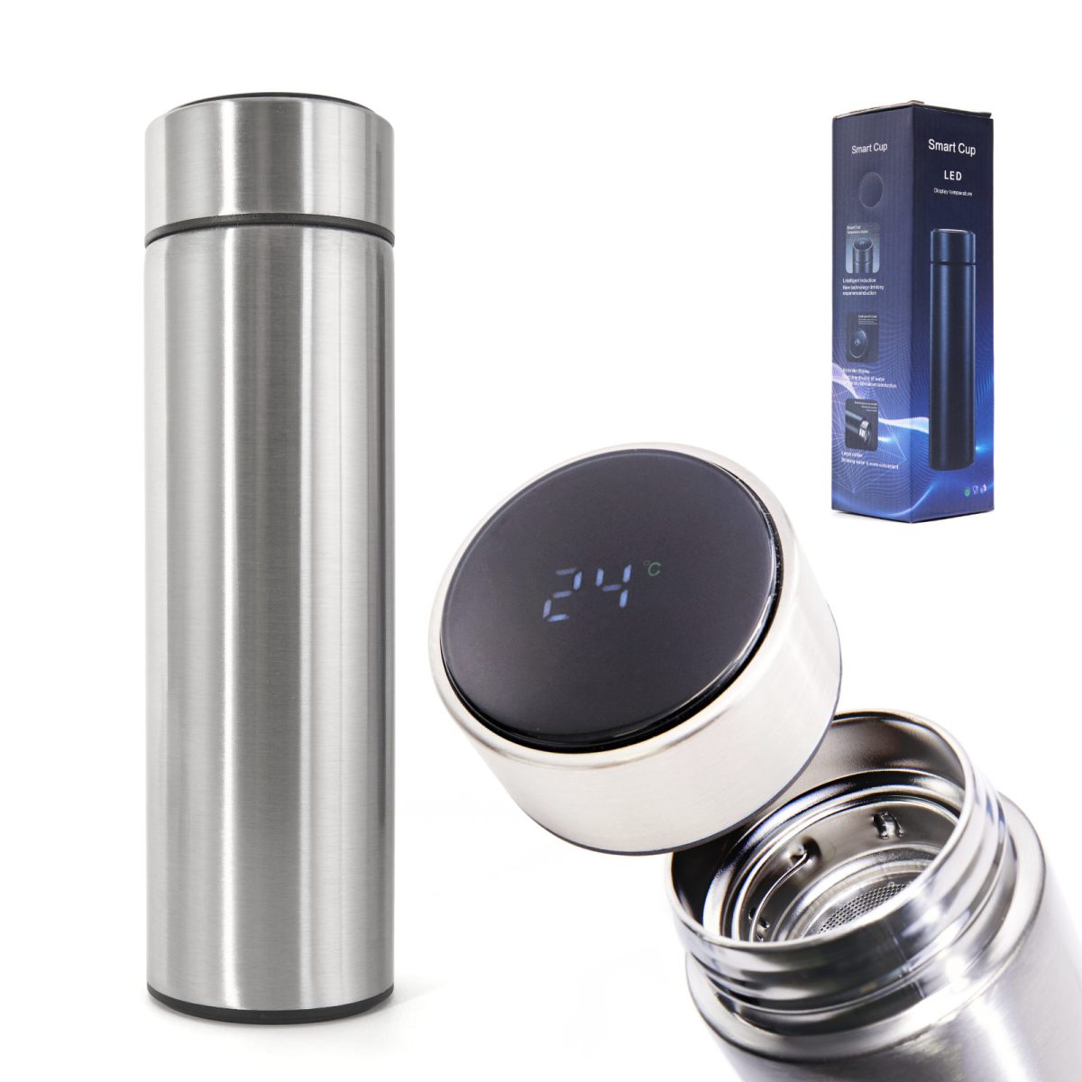 Recipient Termos Smart Cup Led, 500Ml, Cu Afisaj Temperatura - Imagine 3