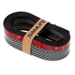 Protectie spoiler, prelungire bara fata/spate din cauciuc, culoare CARBON Negru - imagine 3