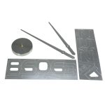 Ceas Mare de perete cu 12 cifre Argintii, 80 - 120 cm - imagine 3