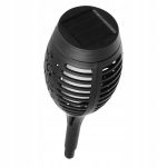 Lampa solara pentru gradina, Gardlov, tip faclie, 12 LED, alb cald, 7x51 cm