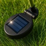 Lampa solara pentru gradina, Gardlov, trandafir cu 3 flori, 3 LED, 5 culori, 80 cm - imagine 11